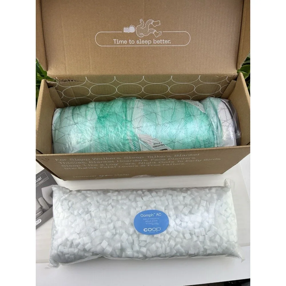 Adjustable Cooling Pillow King 18”x34” Coop Home Goods Eden Cut-Out Gel Infused